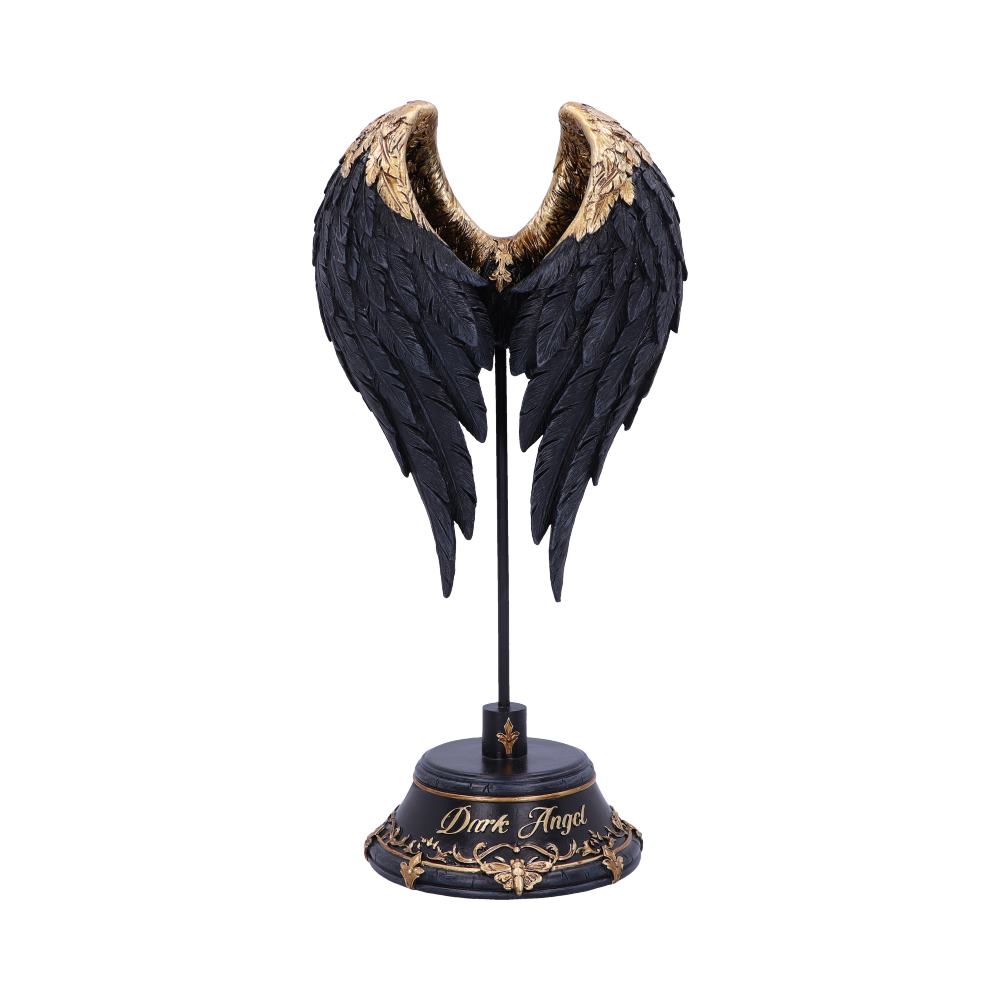 Dark Angel Gothic Fallen Fae Wing Sculpture Figurine: 2 - Figures & Collectables By NN Designs