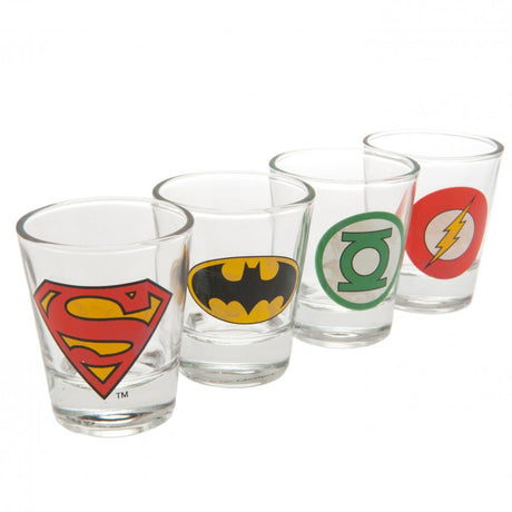 DC Comics Shot Glass Set - 4 Pack: 1 - Glassware By DC