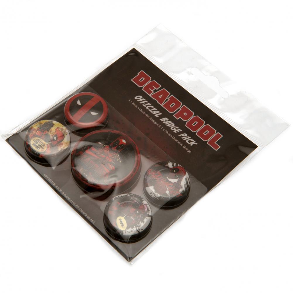 Deadpool Badge Set - 5 Assorted Designs: 3 - Badges By Deadpool