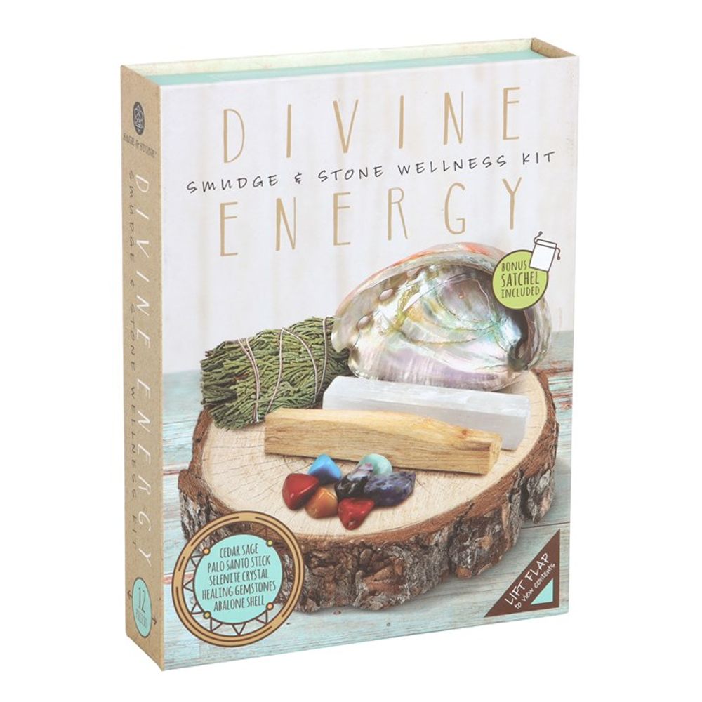 Divine Energy Smudge and Stone Wellness Kit: 2 - By Gift Moments