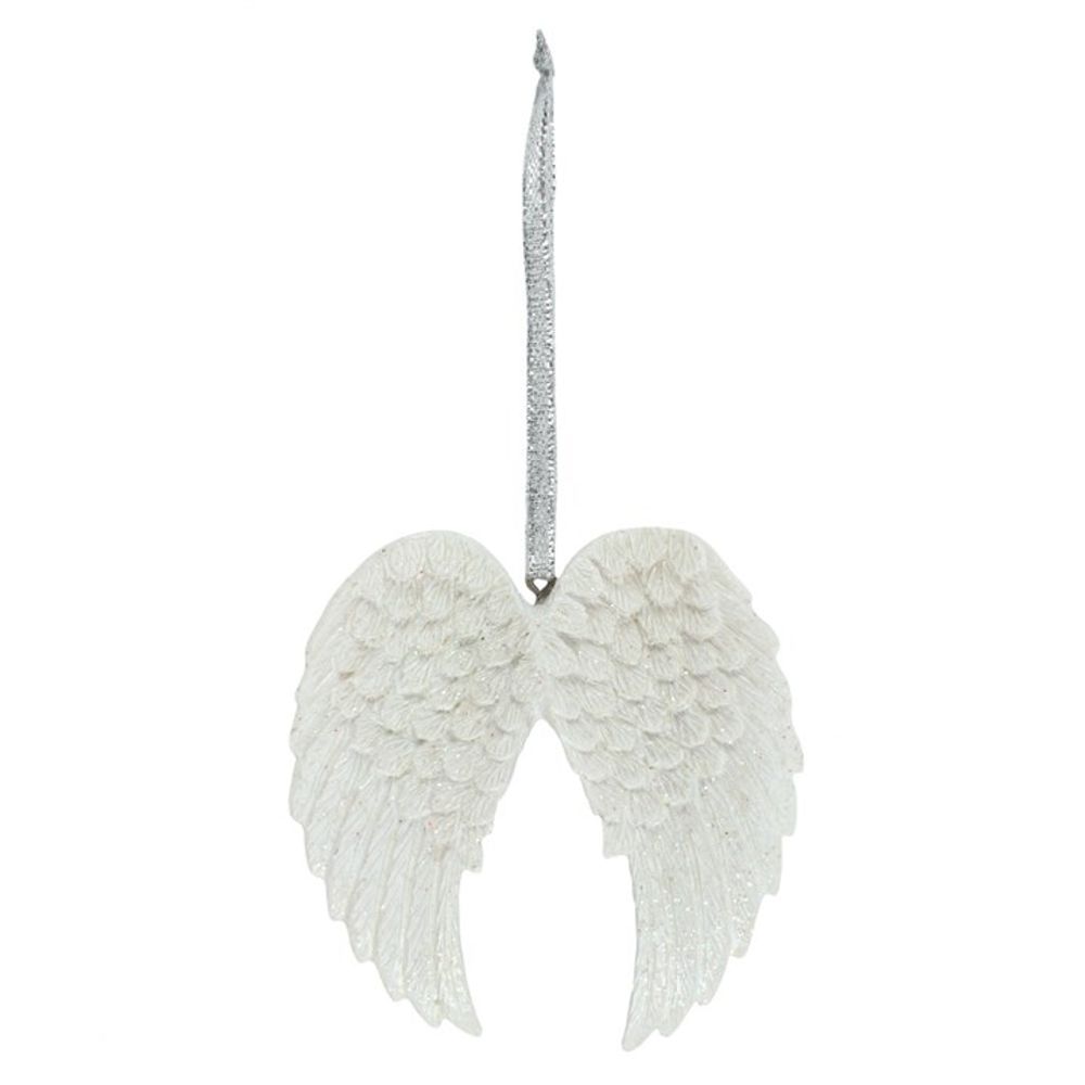 Double Glitter Angel Wing Hanging Decoration: 1 - By Gift Moments