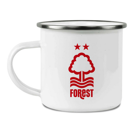 Personalised Nottingham Forest FC Enamel Mug - Mugs at Gift Moments