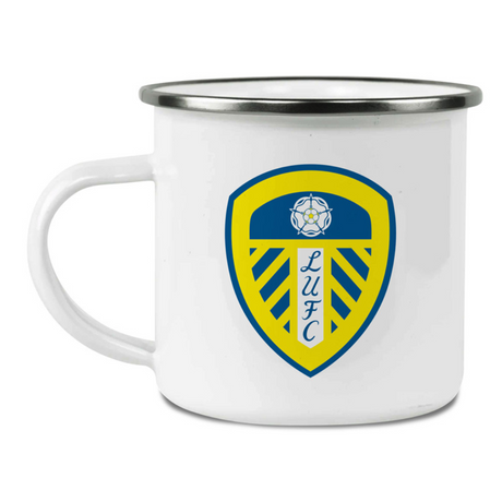 Personalised Leeds United FC Enamel Mug - Mugs at Gift Moments