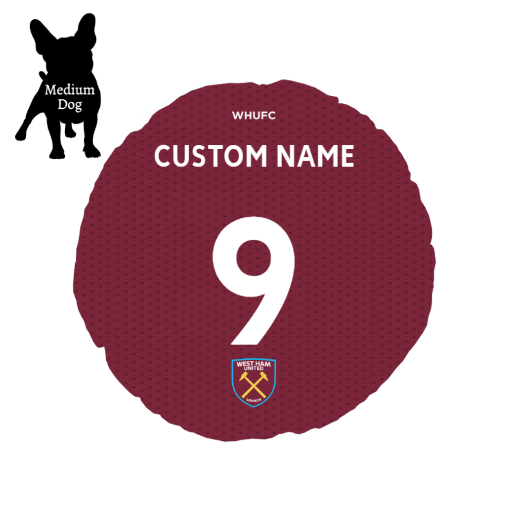 Personalised West Ham United FC 35" Dog Bed - Pet Products at Gift Moments