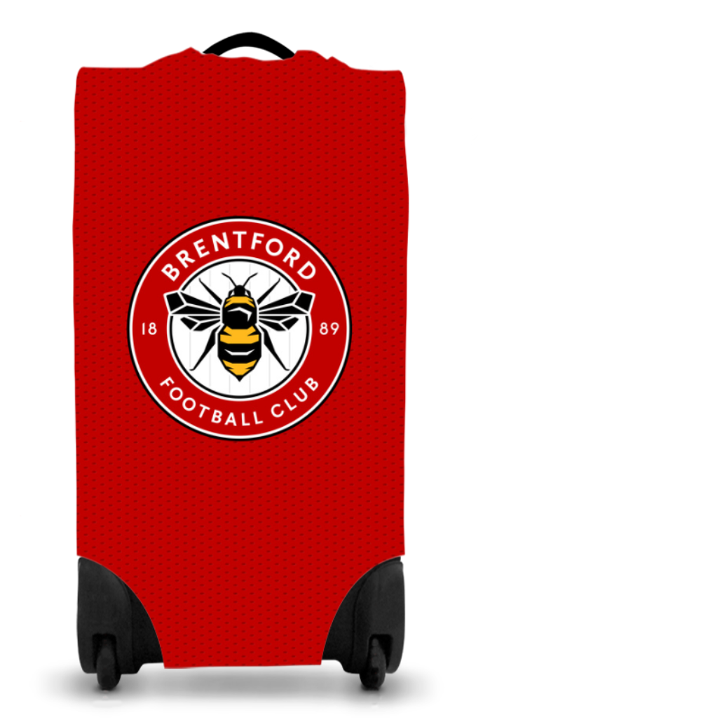 Personalised Brentford FC Suitcase Cover (Large) - Suitcase Covers at Gift Moments