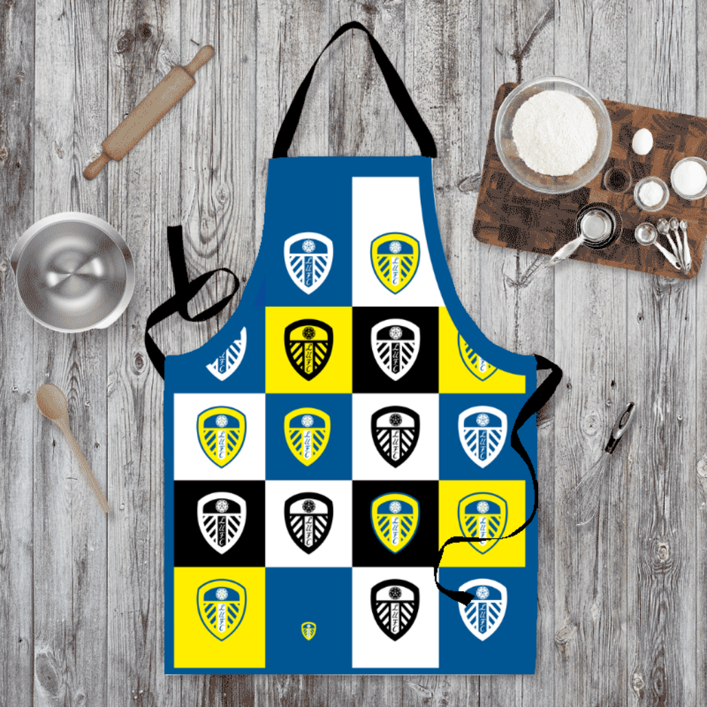 Personalised Leeds United FC Adult Apron - Aprons at Gift Moments