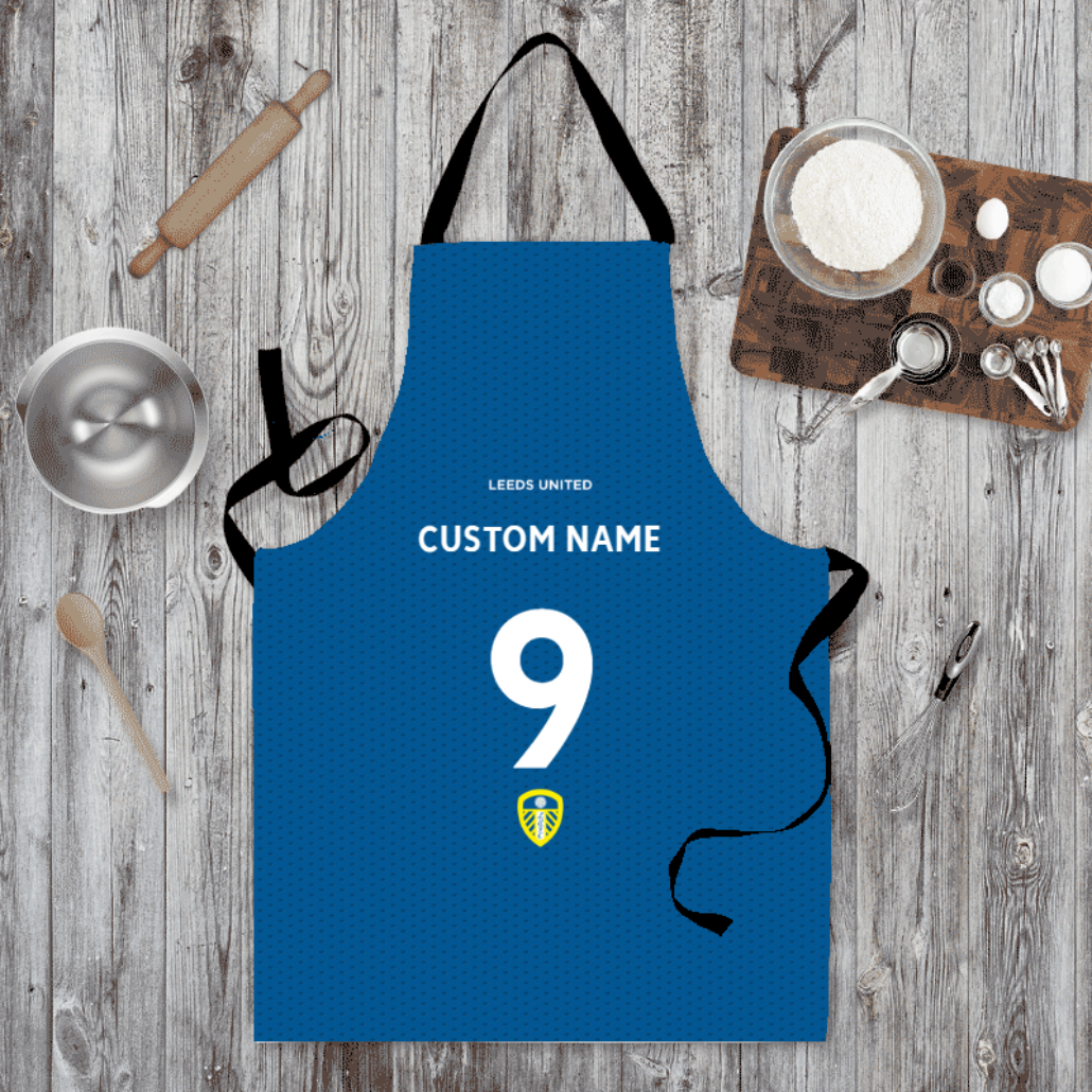 Personalised Leeds United FC Adult Apron - Aprons at Gift Moments