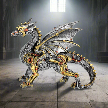 Dracus Machina Steampunk Dragon Figurine 31.5cm: 1 - Figures & Collectables By Gift Moments