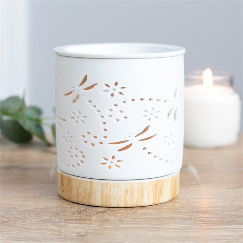 Dragonfly Matte Ceramic Oil Burner: 1 - Oil & Wax Burners By Gift Moments