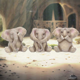 Three Baby Elephants Figurine Elephant Ornaments - Figures & Collectables at Gift Moments