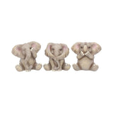 Three Baby Elephants Figurine Elephant Ornaments Default Title - Figures & Collectables at Gift Moments