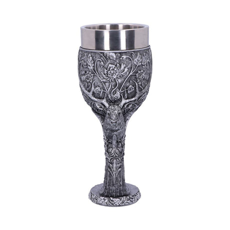 Monarch of the Glen Stags Head Goblet Wine Glass - Goblets & Chalices at Gift Moments