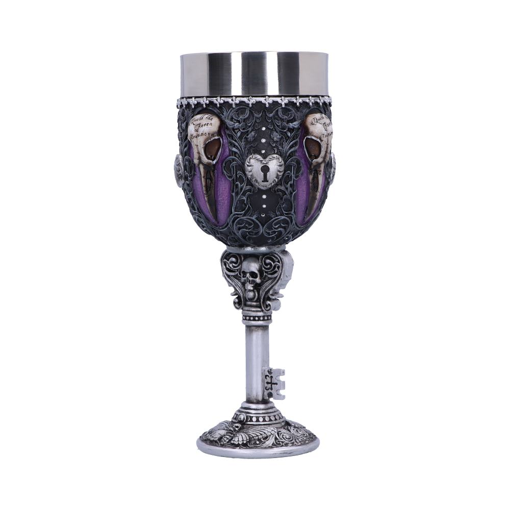 Edgar Allen Poe Nevermore Raven Goblet: 3 - Goblets & Chalices By NN Designs