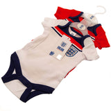 England FA 1982 Retro Bodysuit 2 Pack: 4 - Baby Clothing By England