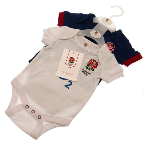 England RFU 2 Pack Bodysuit 0/3 mths PC: 4 - Baby Clothing By Gift Moments