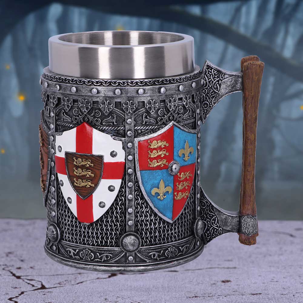 English Shield and Sigil Tankard 13.5cm: 1 - Tankards By NN Designs