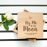 Personalised Fly Me To The Moon Photo Cube: 1 - Photo Cubes By Gift Moments