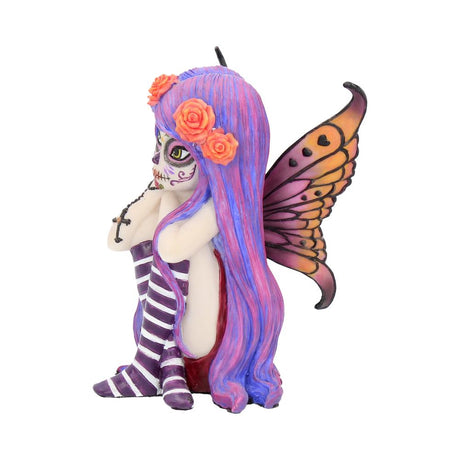 Esmerelda Figurine Sugar Skull Fairy Ornament: 3 - Figurines Small (Under 15cm) By NN Designs