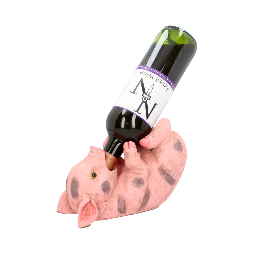 Pink Pig Piglet Guzzler Wine Bottle Holder Default Title - Guzzlers & Wine Bottle Holders at Gift Moments