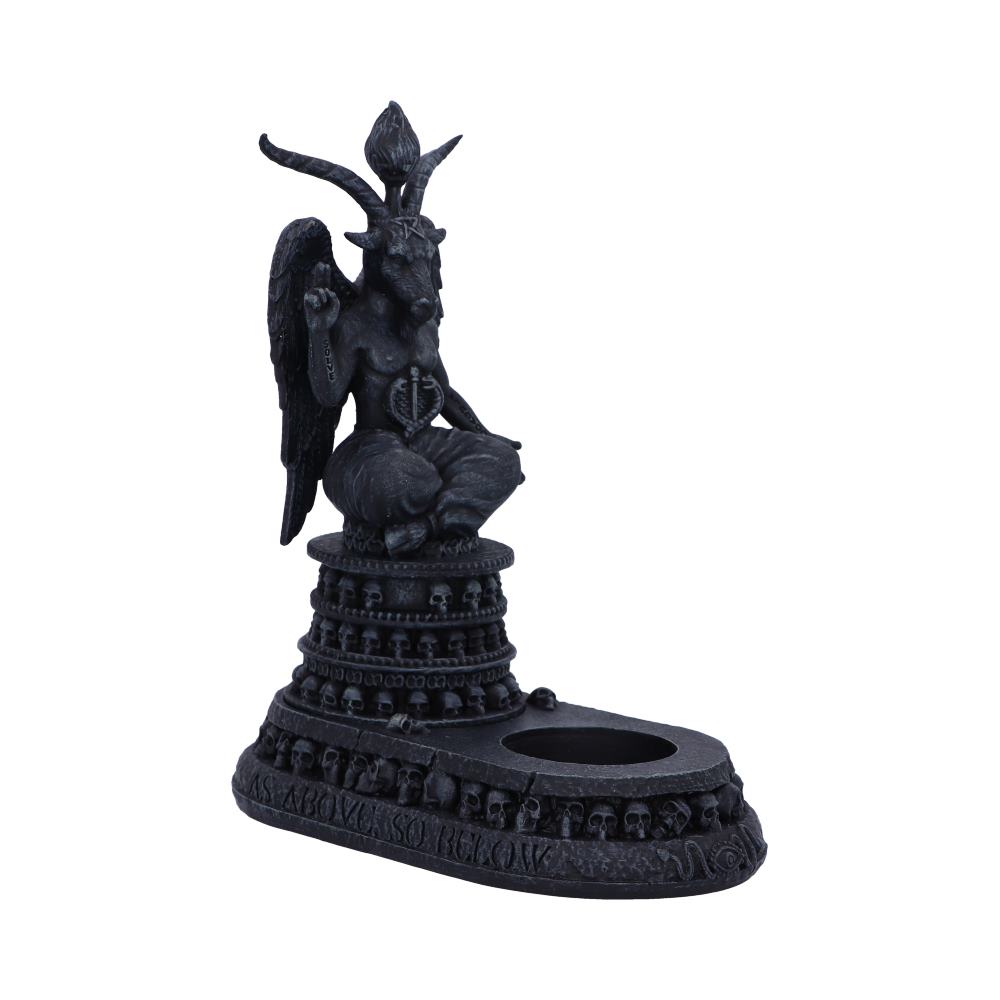 Exclusive Baphomet’s Devotion Tea Light Holder 17cm: 4 - Candles & Holders By NN Designs