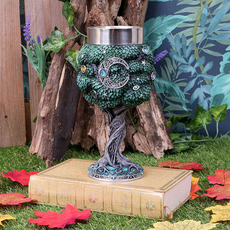 Exclusive Tree of Life Nature Goblet Wine Glass: 1 - Goblets & Chalices By Luna Lakota