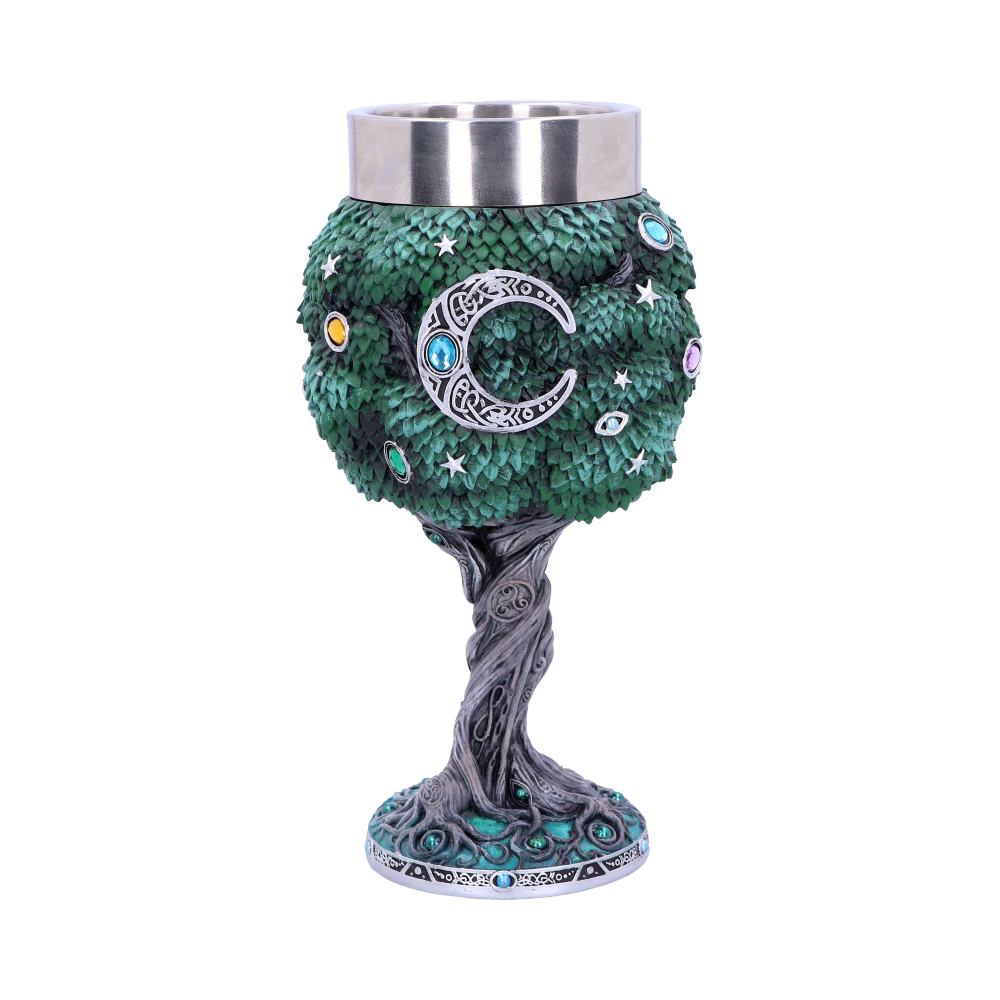 Exclusive Tree of Life Nature Goblet Wine Glass: 2 - Goblets & Chalices By Luna Lakota