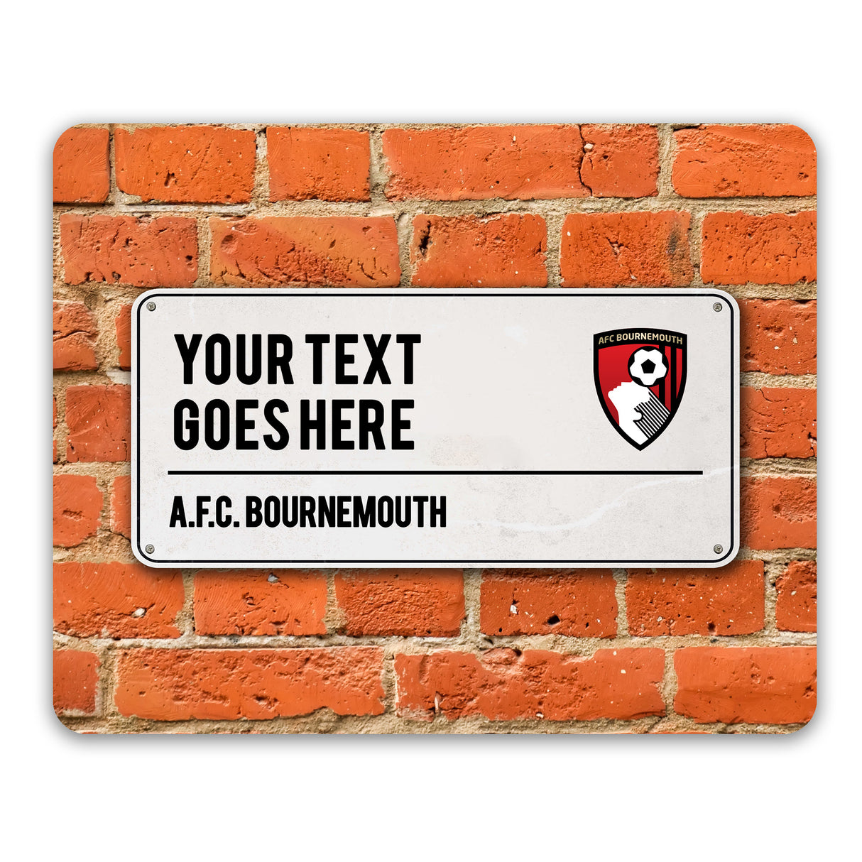 Personalised AFC Bournemouth Street Sign Mouse Mat - Tech Accessories at Gift Moments