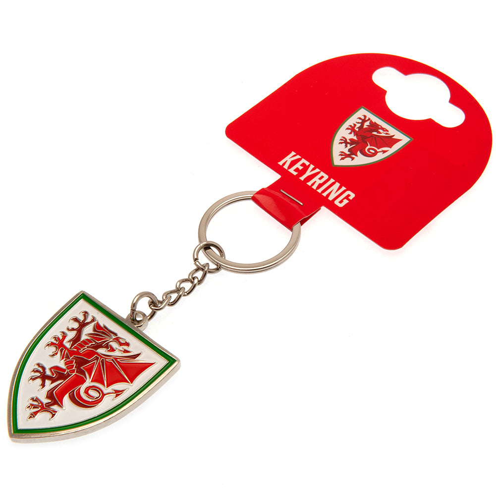 FA Wales Crest Keyring: 1 - Keyrings By Wales