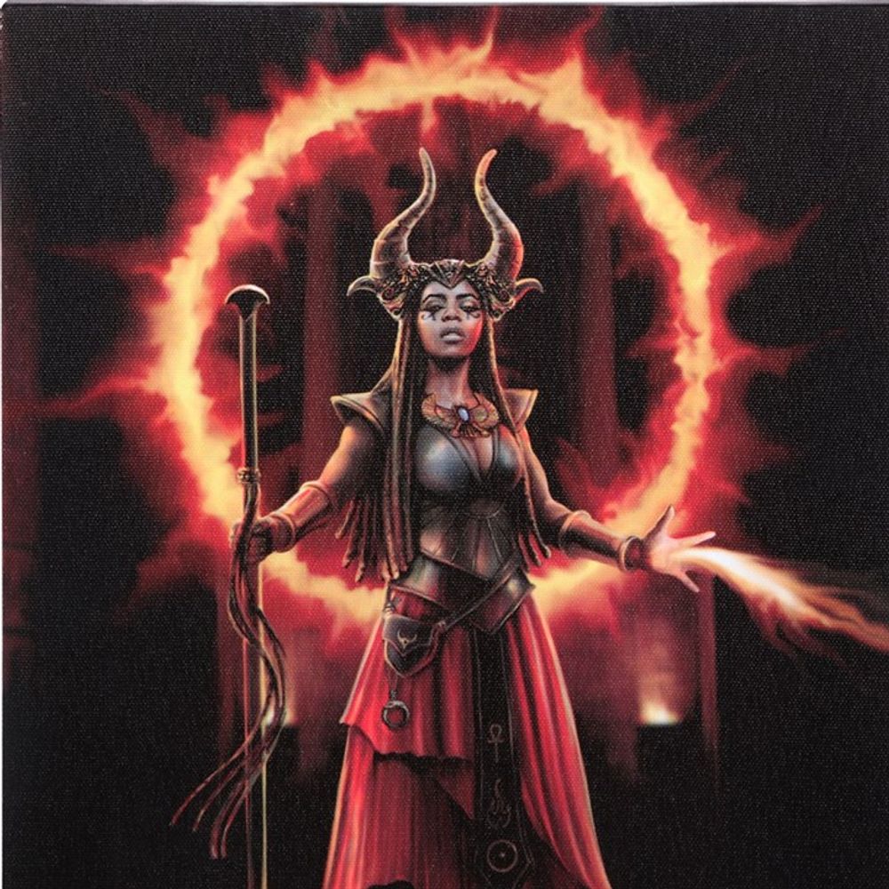 Fire Element Sorceress Canvas Plaque: 3 - Wall Art By Gift Moments