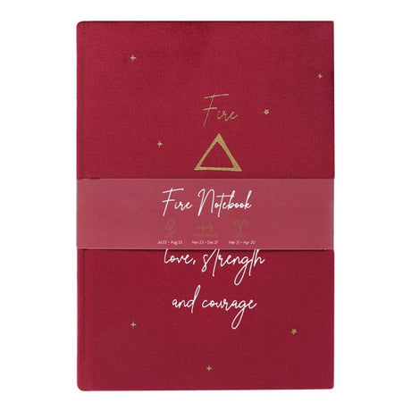 Fire Element Velvet A5 Notebook: 4 - Notebooks By Gift Moments