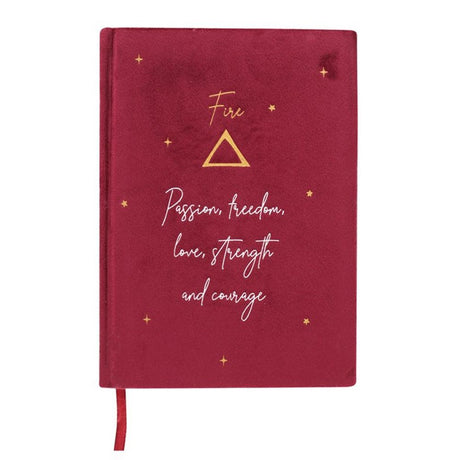 Fire Element Velvet A5 Notebook: 1 - Notebooks By Gift Moments