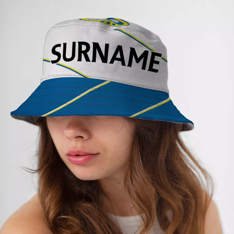 Personalised Leeds United FC Name Bucket Hat - Caps & Hats at Gift Moments