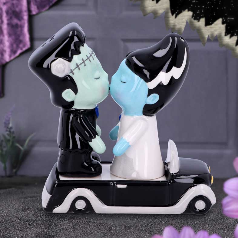 Frankenstein and His Bride Salt and Pepper Shakers 11.4cm: 1 - Salt & Pepper Shakers By Gift Moments