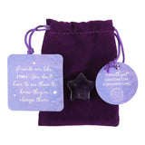 Friends Are Like Stars Lucky Amethyst Crystal Star in a Bag: 1 - By Gift Moments