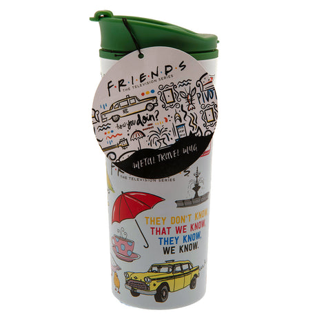 Friends Metal Travel Mug Infographic: 3 - Mugs By Friends