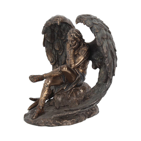 Bronzed Lucifer The Fallen Angel Religious Figurine. 16.5cm - Figures & Collectables at Gift Moments