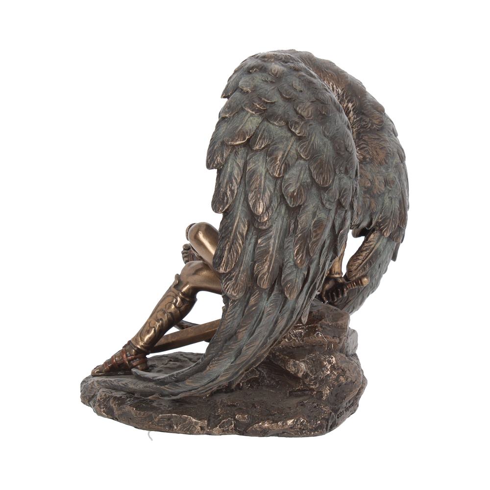 Bronzed Lucifer The Fallen Angel Religious Figurine. 16.5cm - Figures & Collectables at Gift Moments