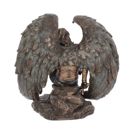 Bronzed Lucifer The Fallen Angel Religious Figurine. 16.5cm - Figures & Collectables at Gift Moments