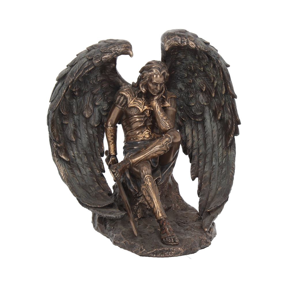 Bronzed Lucifer The Fallen Angel Religious Figurine. 16.5cm Default Title - Figures & Collectables at Gift Moments