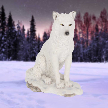 White Ghost Wolf Figurine Ornament - Figures & Collectables at Gift Moments