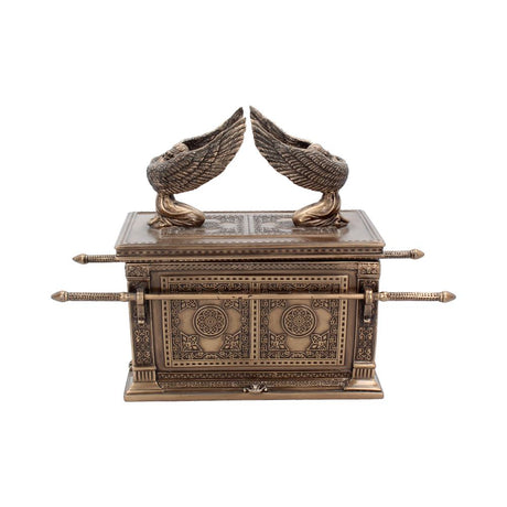 Bronzed Ark of the Covenant With Winged Cherrubs 28cm - Boxes at Gift Moments