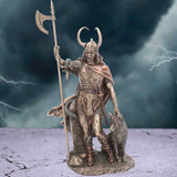 Bronzed Loki-Norse Trickster God Figurine 35cm - Figures & Collectables at Gift Moments