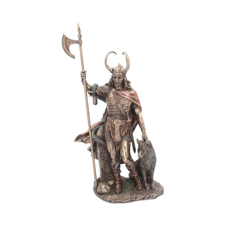 Bronzed Loki-Norse Trickster God Figurine 35cm Default Title - Figures & Collectables at Gift Moments