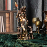 Bronze Mythological Hecate Moon Goddess Figurine 34cm - Figures & Collectables at Gift Moments