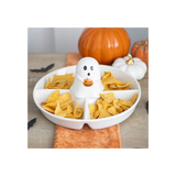 Ghost Pumpkin Chip & Dip Snack Dish: 4 - Tableware By Gift Moments