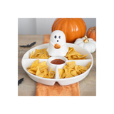 Ghost Pumpkin Chip & Dip Snack Dish: 5 - Tableware By Gift Moments