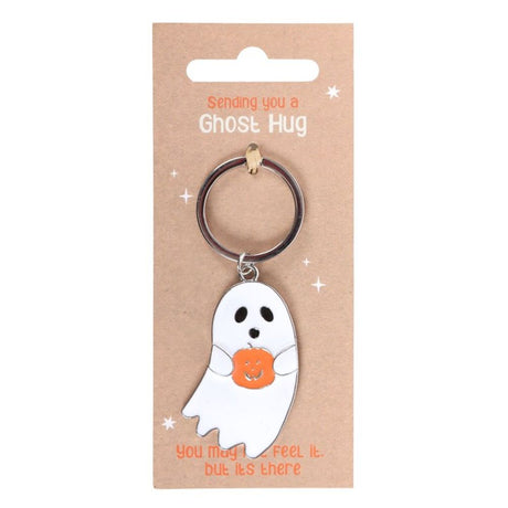 Ghost Hug Pumpkin Keyring: 2 - Keyrings By Gift Moments