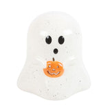 Ghost Tealight Candle Holder with Pumpkin: 2 - Candles By Gift Moments