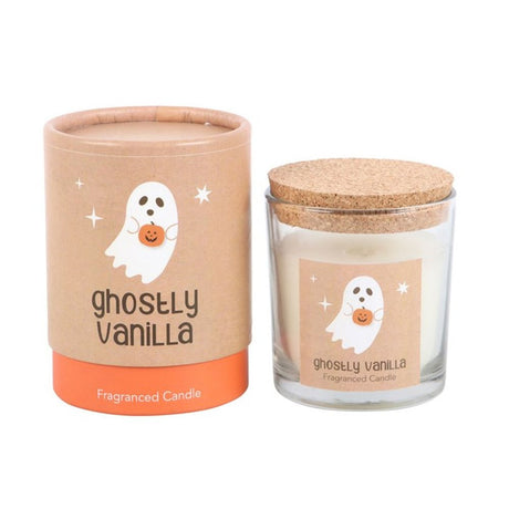 Ghostly Vanilla Halloween Candle: 1 - Candles By Gift Moments