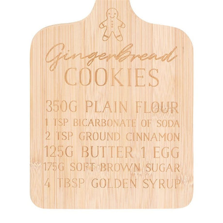 Gingerbread Cookies Bamboo Serving Board: 4 - Wooden Chopping and Serving Boards By Gift Moments